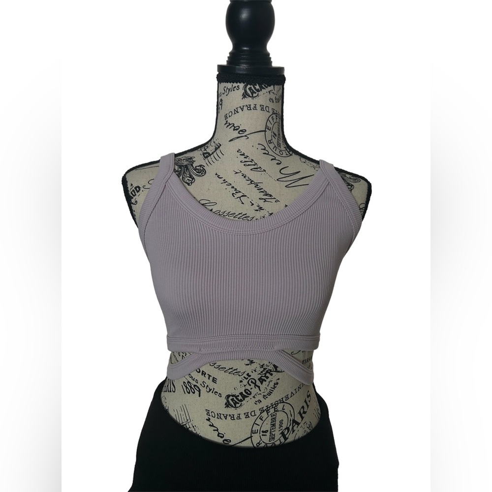 NWT Ribbed Cutout Crop Top | One Size
